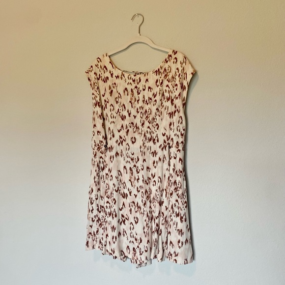Free People Fake Love Leopard Print Open Back Mini Dress - Picture 4 of 9